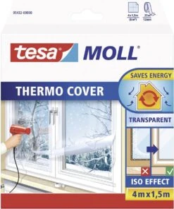 Tesa Tesamoll Thermo Cover PE Raamisolatie Folie - 4 X 1,5 Meter