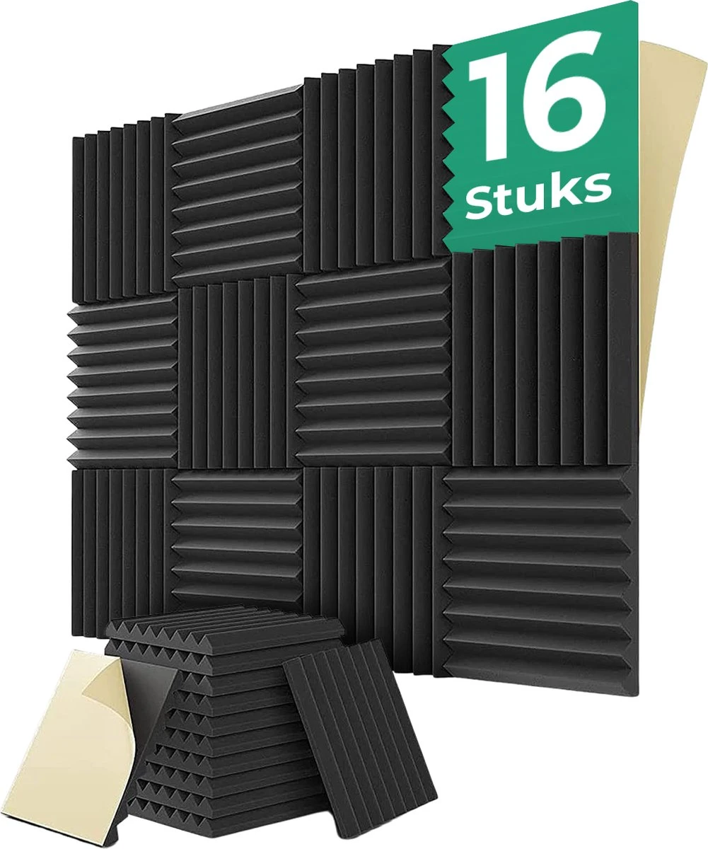 Geluidsisolatie Zelfklevend Door Akoestische Panelen – 16 Stuks – Zwarte Geluidsdemper – Avint Goods 3 Geluidsisolatie Zelfklevend Door Akoestische Panelen – 16 Stuks – Zwarte Geluidsdemper – Avint Goods