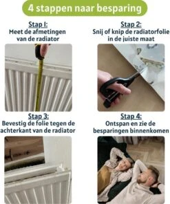 Radiatorfolie Voor Verwarming - 500cm X 60cm - Isolatiefolie Voor Meerdere Radiatoren - Inclusief 12 Magneetjes -Makita Winkel 1006x1200 13