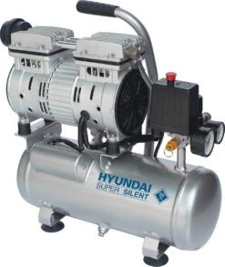 Hyundai Stille 59dB Compressor 6 Liter - 8 BAR Olievrij Low Noise - 'Super Silent’ -Makita Winkel 1013x1200