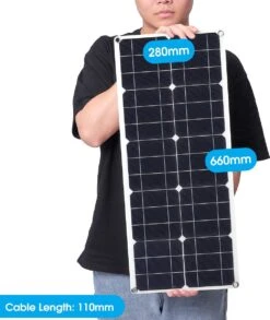 Dokx Flexibel Zonnepaneel - 100W 18V DC USB Monokristallijn Zonnepaneel - Complete Set - Camper - Tuinhuisje - Tent -Makita Winkel 1013x1200 7