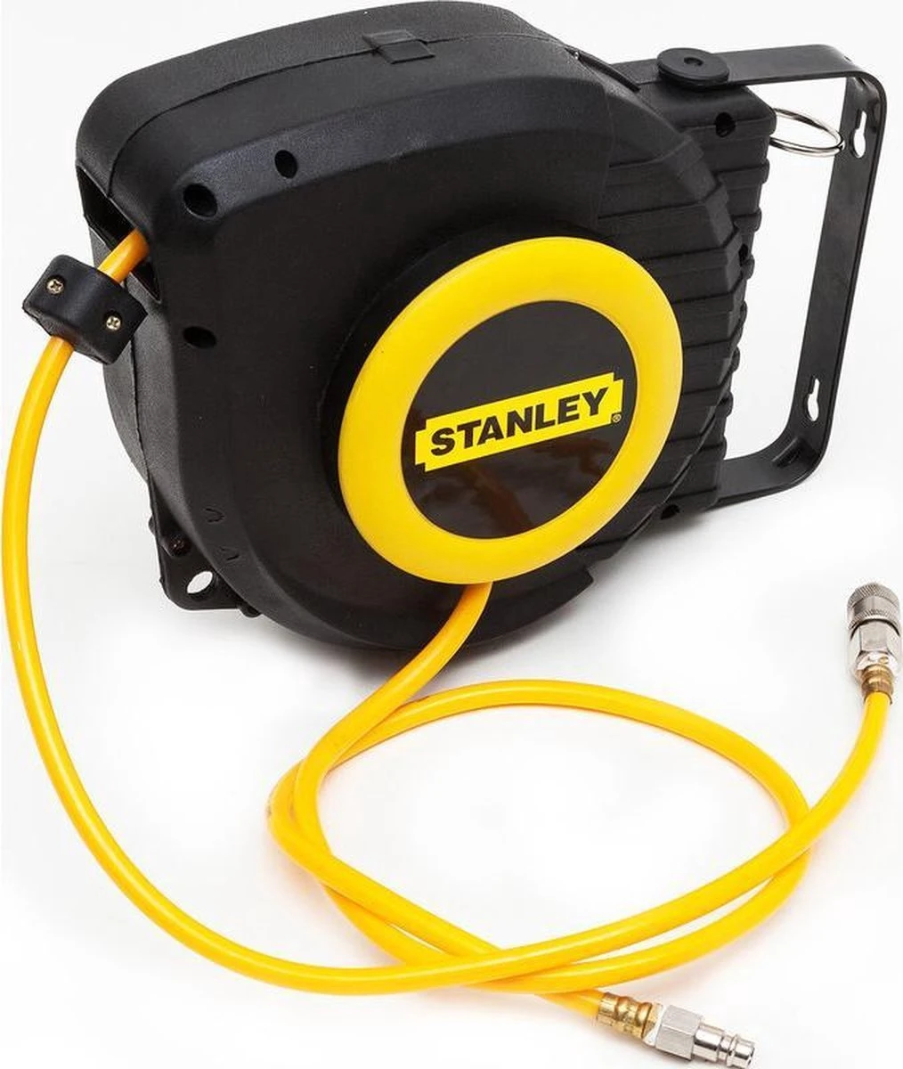 Stanley Perslucht Luchtslanghaspel - Muurmontage - 9m 3 Stanley Perslucht Luchtslanghaspel - Muurmontage - 9m