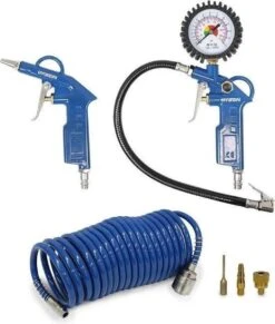 Hyundai Compressoraccessoires - 6 Delig - Accesoireset - Koperen Legering - Europese Snelkoppelingen -Makita Winkel 1018x1200 1