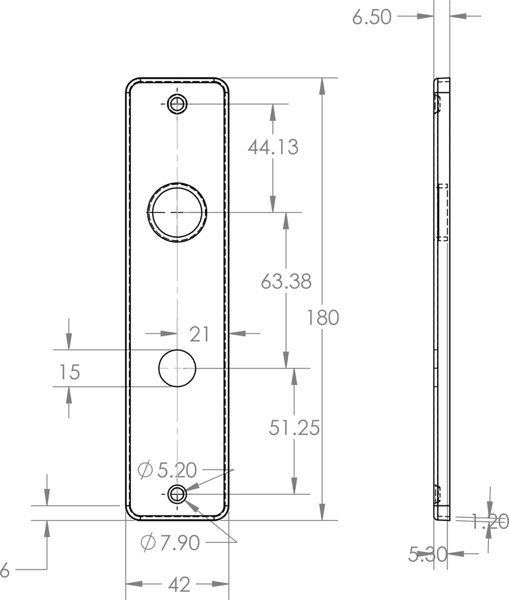 Starx Deurklink Zwart – Deurbeslag – Deurschild Met Toiletsluiting (WC63–8) – Deurklink Blok 4 Starx Deurklink Zwart – Deurbeslag – Deurschild Met Toiletsluiting (WC63–8) – Deurklink Blok - Afbeelding 2