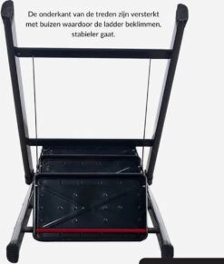 Buxibo - Keukentrapje/Vouwladder - Keukenopstapje - Opvouwbare Ladderkruk - Trapladder - Anti-Slip - Metaal - Zwart -Makita Winkel 1020x1200 6