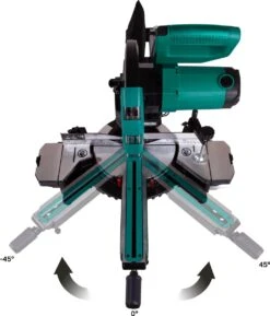 VONROC Afkortzaag En Verstekzaag Met Trekfunctie – 2000W – Ø216MM - LED Verlichting Op Werkstuk – Laser Voor Perfecte Zaaglijn – Extra Zaagbreedte 340mm – Verstelbare Tafelverbreders Met Lengtestop - Incl. Zaagblad & Werkstukklem -Makita Winkel 1024x1200 2