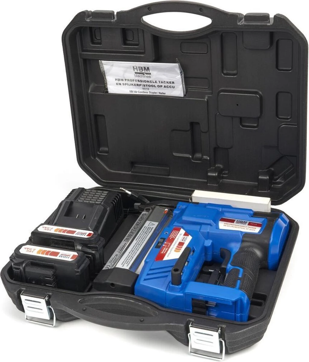 Professionele Tacker En Spijkerpistool Op Accu ( 18 Volt -50/40mm Lengte ) 16 Professionele Tacker En Spijkerpistool Op Accu ( 18 Volt -50/40mm Lengte ) - Afbeelding 14