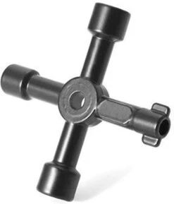 Benson Universele 4 Weg - Schakelkastsleutel / Paaltjessleutel Zwart -Makita Winkel 1025x1200 4