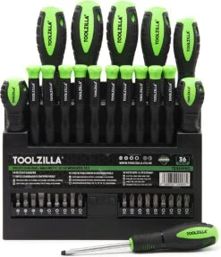 TOOLZILLA Professionele Magnetische Schroevendraaierset En Voet (36-delig)
