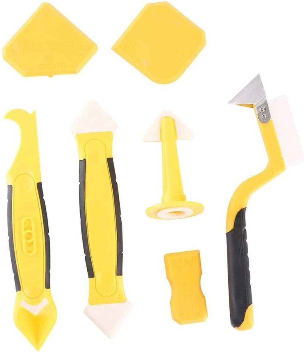 M-Iconic 5 In 1 Kit Schraper - Kitmes - Kitspatel - Kitstrijker - Kitschraper - Siliconen Verwijderaar - Kit Verwijderaar - Geel 11 M-Iconic 5 In 1 Kit Schraper - Kitmes - Kitspatel - Kitstrijker - Kitschraper - Siliconen Verwijderaar - Kit Verwijderaar - Geel - Afbeelding 9