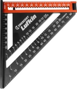 Lufkin LSS300X6EU 2-in-1 Uitklapbare Aluminium Winkelhaak Blokhaak, Uitklapbaar Tot 30cm - Zwaaihaak - Schrijfhaak - Speed Square -Makita Winkel 1038x1200 4