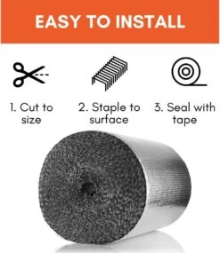 Radiatorfolie | Isolatiefolie | Dubbele Isolatie 3 Mm Dik | 50cm × 400 Cm | Inclusief Dubbelzijdig Tape | Tot 90% Besparing | Achterop De Radiator Aanbrengen -Makita Winkel 1040x1200 6