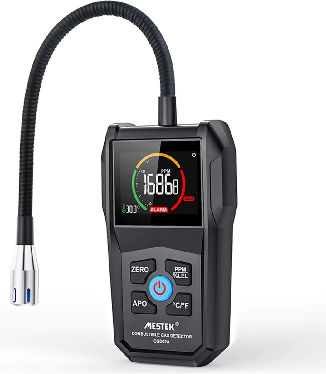 Mestek CGD02A - Gaslek Detector - Gasmeter - Gas Detector - Incl. Buideltas 10 Mestek CGD02A - Gaslek Detector - Gasmeter - Gas Detector - Incl. Buideltas - Afbeelding 8