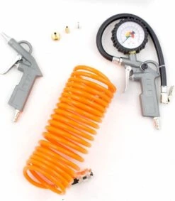 Airpress Compressor Accessoiresset - 6-delig - Slang 5 Meter - Oranje