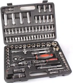 HW - Doppenset - Dopsleutelset - Ratelset - Ratel - Wrench - 94-delig - Uitgebreid - 1/2 - 1/4 - Gereedschap