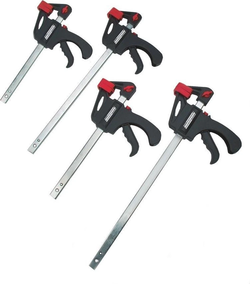 Brüder Mannesmann 90304 4-delige Lijmtangenset Snelspan - 150/300mm 3 Brüder Mannesmann 90304 4-delige Lijmtangenset Snelspan - 150/300mm