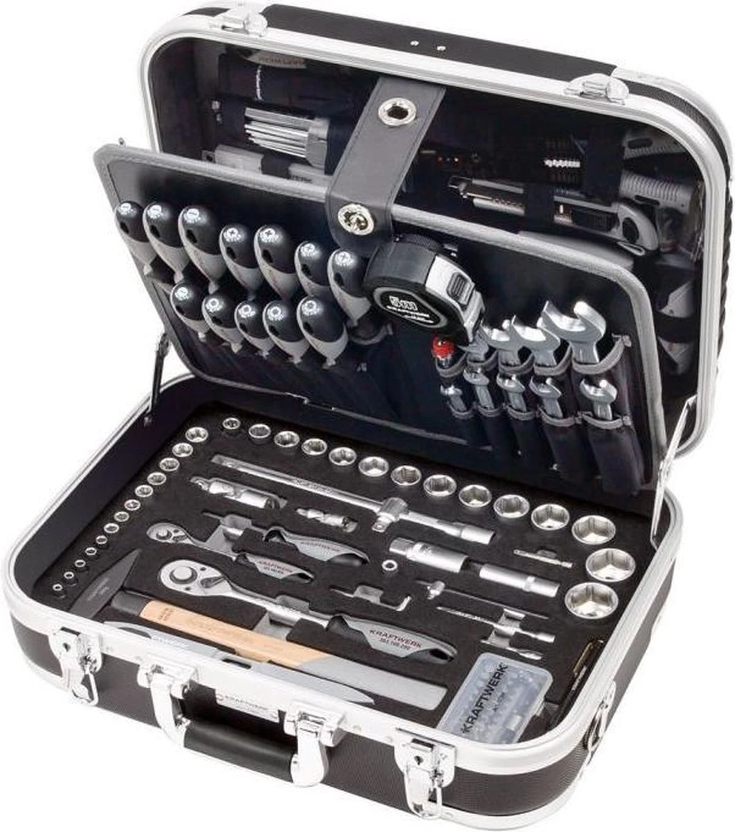 Kraftwerk Professionele Gereedschapskoffer - 230 Delig 3 Kraftwerk Professionele Gereedschapskoffer - 230 Delig