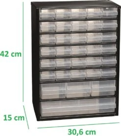 Raaco - Metalen Ladekast - 34 Laden - Incl. 10 Tussenschotten -Makita Winkel 1063x1200 3