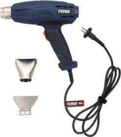 FERM HAM1015 - Heteluchtpistool/ Verfbrander 2000W - 2 Temperatuurstanden – Incl. 2 Opzetstukken En Koffer -Makita Winkel 1065x1200 4
