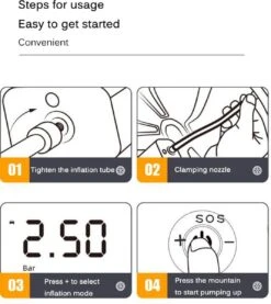 Auto Luchtcompressor, 150PSI Elektrische Draagbare Luchtpomp Mini Handheld Batterij Band Inflator 6000mAh Power Bank LED Noodverlichting Voor Auto Motor Fiets Bal -Makita Winkel 1069x1200 3