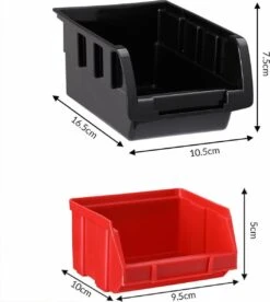 Gereedschappenwand - Stapelbare Opbergboxen 30 Stuks - 360x380mm -Makita Winkel 1073x1200 3