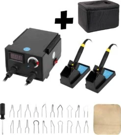 Houtbrander Set Incl. Opbergtas - Pyrografie - Houtbranderset - Pyrography - Pen - Voor Hout - Voor Hobby - XXL Editie -Makita Winkel 1074x1200 2