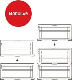Keter Module Ladekast 5 Lades - 59,85x37,76x59,85cm - Zwart -Makita Winkel 1079x1200 5