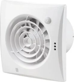 Badkamer - Toilet - Ventilator Quiet Ø100mm | Zeer Stil | (25dB) Met Kogellager, Timer En Bewegingsmelder