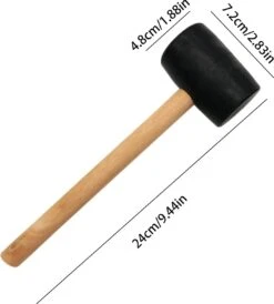 Merkloos Rubberen Hamer Met Houten Handvat 200 Gram -Makita Winkel 1082x1200 3