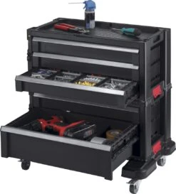 Keter Module Ladekast 5 Lades - 59,85x37,76x59,85cm - Zwart -Makita Winkel 1084x1200 5