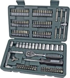 Brüder Mannesmann 29166 Dopsleutelset Metrisch 1/4 (6.3 Mm) 130-delig -Makita Winkel 1084x1200 6