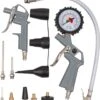 Powerplus POWAIR0023 Pneumatische Blaaspistool Set - 13 Delig - Max. Druk: 8bar - Incl. Luchtpistool, Bandenvulpistool Met Manometer En 11 Accessoires -Makita Winkel 1086x1200 3