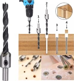 Merkloos 23 Delige Houtborenset - Verzinkborenset - Proppenboor - Hout - Houtproppen - Verzinkboren - Automatische Centerpunt - Boren - Houtboor 18 Merkloos 23 Delige Houtborenset - Verzinkborenset - Proppenboor - Hout - Houtproppen - Verzinkboren - Automatische Centerpunt - Boren - Houtboor -Makita Winkel 1088x1200 1