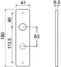 Merkloos Deurbeslag Voor Toilet/Badkamer - Met Deurkruk - Aluminium - Zwart - Complete Set - NIEUW Model -Makita Winkel 1091x1200 8
