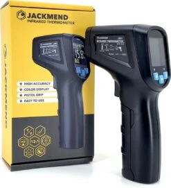 JACKMEND Infrarood Thermometer - Digitale Warmtemeter - Bereik Van -50 Tot 400 °C - Warmte Thermo Meter - Laser Pyrometer