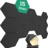 Avint Goods - Geluidsisolatie Zelfklevend Door Akoestische Panelen – 15 Stuks – Zwarte Geluidsdemper - 30x26x15cm