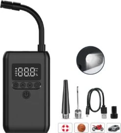 Achaté 4-in-1 Compressor Bandenpomp - Elektrische Fietspomp - Voor Auto, Motor En Fiets