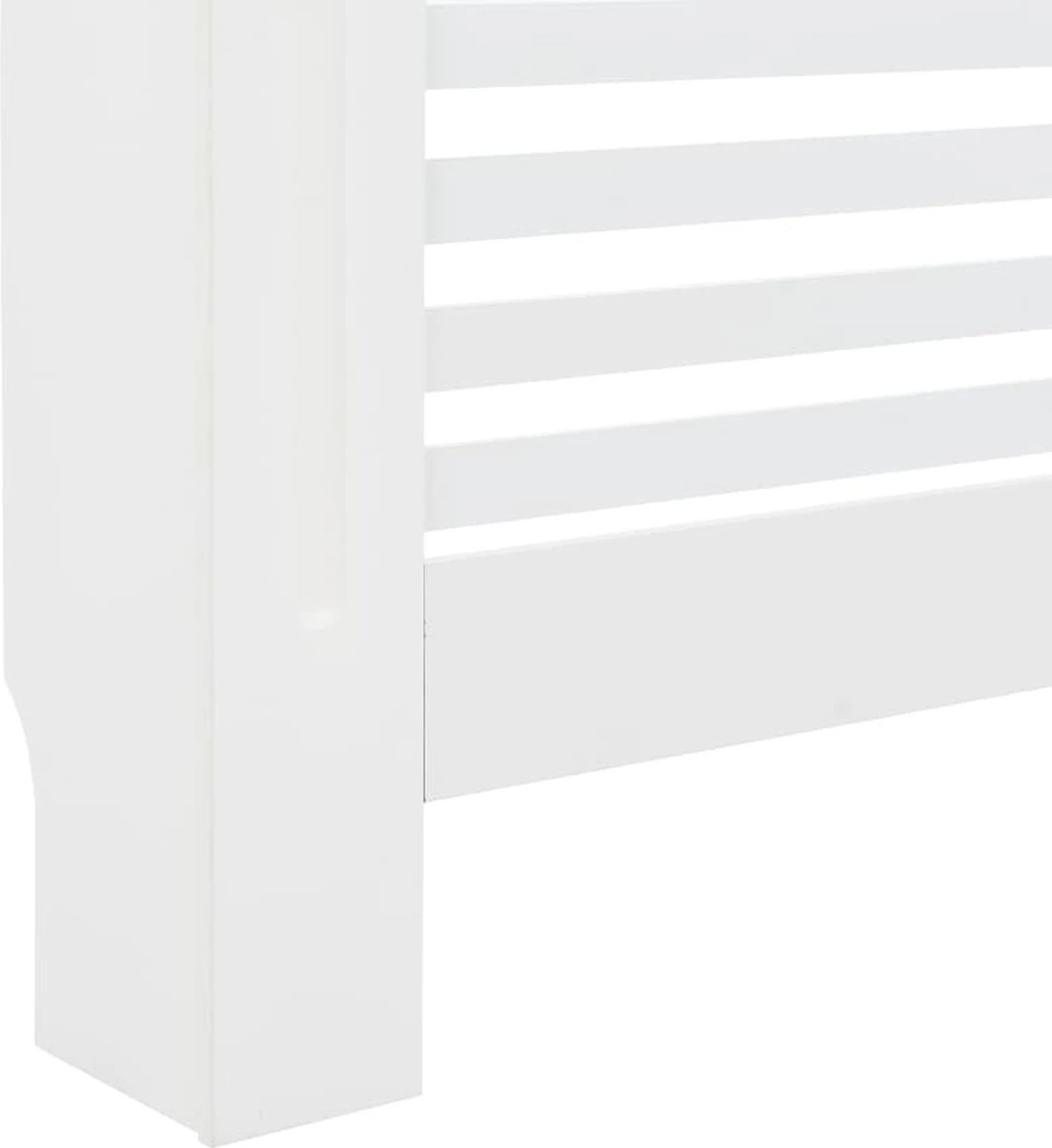 VidaXL Radiatorombouw 112x19x81.5 Cm MDF Wit 5 VidaXL Radiatorombouw 112x19x81.5 Cm MDF Wit - Afbeelding 3