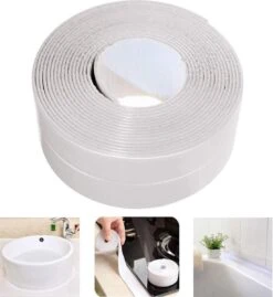 Merkloos Kitstrip - Sanitairstrip - Afdichtingstape - Afdichtstrip - Lekstrip - Douchestrip - Sanitairkit - Grijs - 3.8CM X 3.2M -Makita Winkel 1101x1200 6