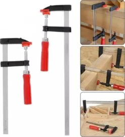 Merkloos GoldTools Schroef-lijmklem - 2 Stuks - Lijmklem - Lijmtang - F-spanklem Lijmklem - F-klem - Rood - 50x300mm -Makita Winkel 1102x1200 6