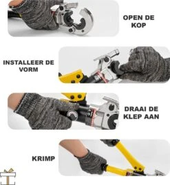 Happyment Tangensets 16-32mm - Krimptang - Hydraulische Perstang - Adereindhulzen - Hydraulisch -Makita Winkel 1104x1200 6