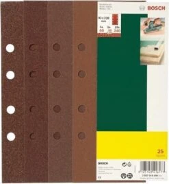 Bosch 25-delige Schuurbladenset Voor Vlakschuurmachines Geperforeerd 93 X 230 Mm - Korrel 60; 80; 120; 240 -Makita Winkel 1105x1200 2
