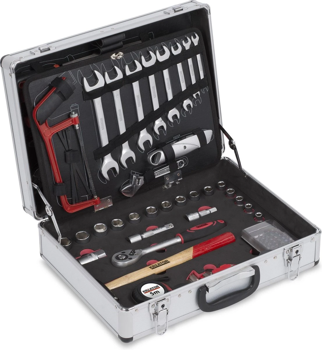 Kreator KRT951002 Gereedschapskoffer - 109 Delig - 45,6 X 13,8 X 34 Cm 5 Kreator KRT951002 Gereedschapskoffer - 109 Delig - 45,6 X 13,8 X 34 Cm - Afbeelding 3