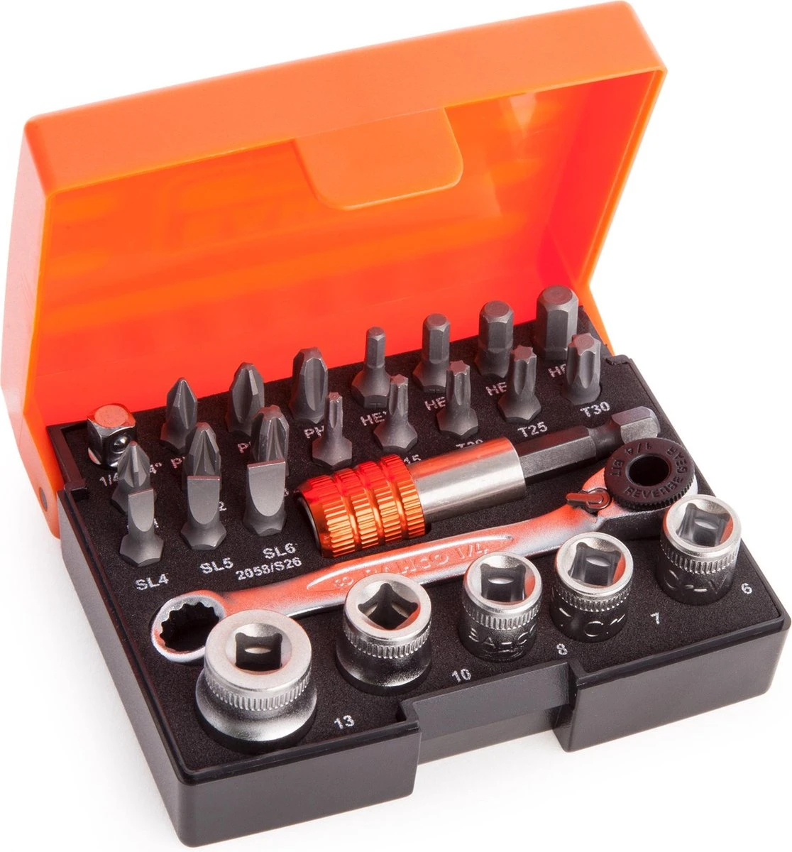 Bahco Doppen En Bitratelset 26- Delig 10 Bahco Doppen En Bitratelset 26- Delig - Afbeelding 8