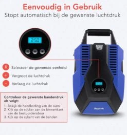 LifeGoods Elektrische Compressor En Bandenpomp - 12V - 10,3 Bar - 35L/m - Blauw -Makita Winkel 1125x1200 3