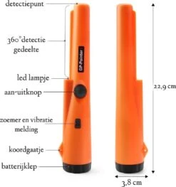 Vosoi - Pinpointer - Detectie Apparaat - Professioneel - Meetgereedschap - Metaaldetector - Orange -Makita Winkel 1128x1200 6