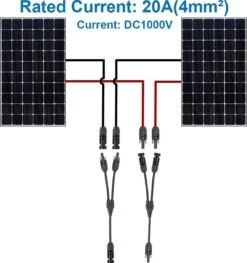 MMOBIEL 2x Zonnepaneel Connectoren Y-Branch Parallel Adapterkabel Plug And Play 30cm -Makita Winkel 1129x1200 12