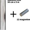 Radiatorfolie Inclusief 12 Sterke Magneten - 500cm × 50cm - Isolatie Achter Radiator - Verlaag Je Gasverbruik - Makkelijk En Snelle Bevestiging - Dubbele Isolatie 2mm Dik - 50cm × 5m - 2.5m² -Makita Winkel 1135x1200 8