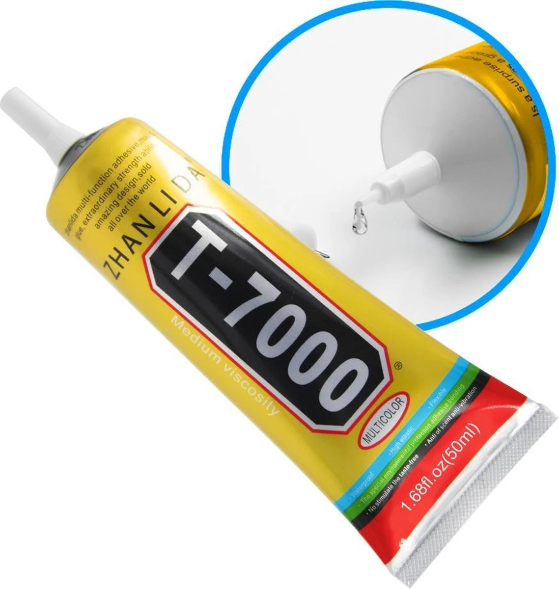 MMOBIEL T-7000 50ML Multifunctionele Industriele Lijm Zwart Incl. Precisietip 5 MMOBIEL T-7000 50ML Multifunctionele Industriele Lijm Zwart Incl. Precisietip - Afbeelding 3