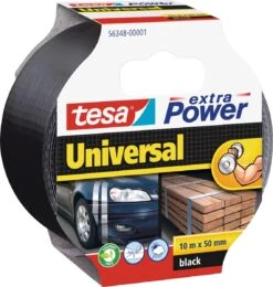 Tesa Extra Power Universal - Duct Tape - 10 M X 50 Mm - Zwart
